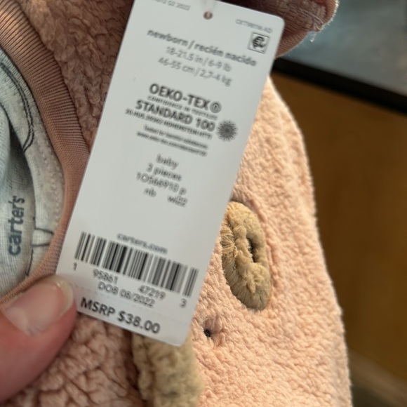 Carters newborn 3 piece set, free book or Aden & Anais blanket W/ purchase - Picture 5 of 5